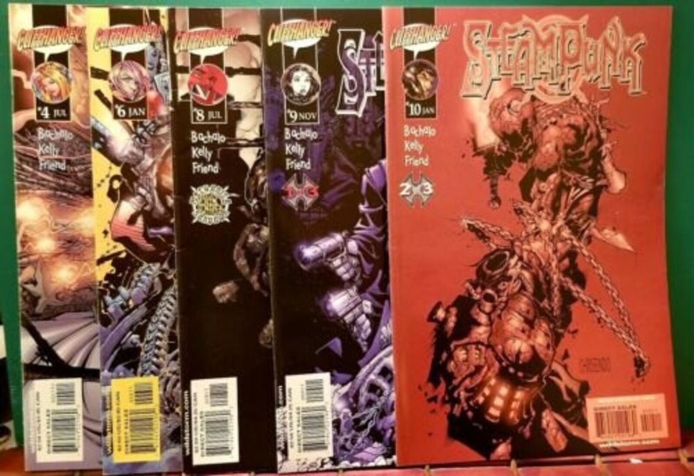 2000 Steampunk #4 6 8 9 10 Cliffhanger Productions High Grade Bagged & Boarded
